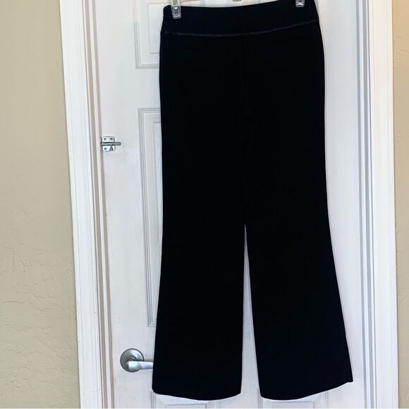 Liz Claiborne Audra Black Pants Flare Leg Size 4 - Picture 2 of 11